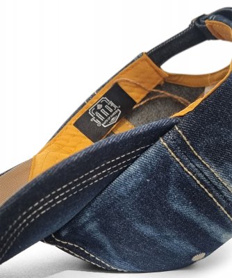 Czapka - Gårda Distressed Denim Baseball (ciemny niebieski)