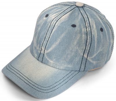 Czapka - Gårda Distressed Denim Baseball (jasny niebieski)