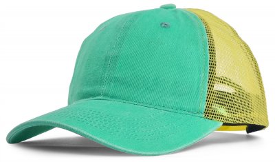 Czapka - Gårda Finley Washed Trucker (zielony/żółty)