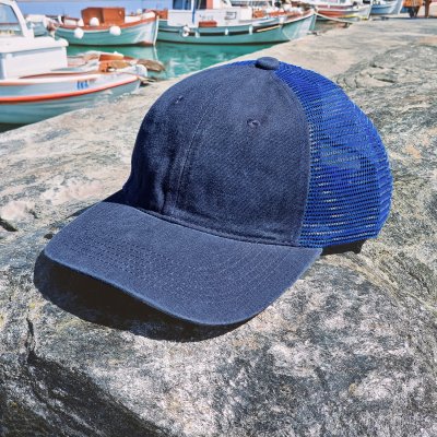 Czapka - Gårda Finley Washed Trucker (ciemnoniebieski)