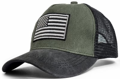 Czapka - Gårda Flag Denim Trucker (zielony/czarny)