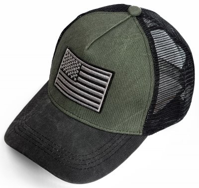 Czapka - Gårda Flag Denim Trucker (zielony/czarny)