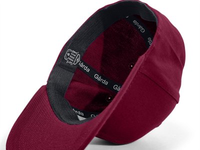 Czapka z daszkiem - Gårda Jackson Basic Cap (burgundia)