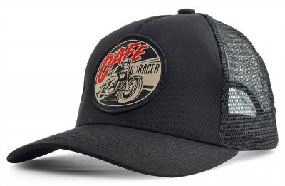 Czapka z daszkiem - Gårda Trucker Cafe Racer (czarny)