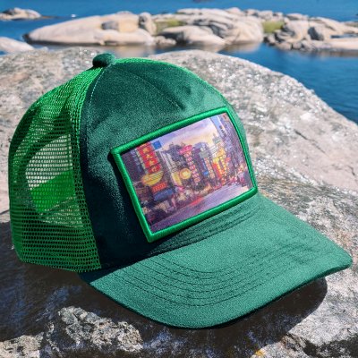 Czapka z daszkiem - Gårda Velvet Trucker Bangkok (zielony)