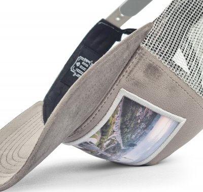 Czapka z daszkiem - Gårda Velvet Trucker Kiev (szary)