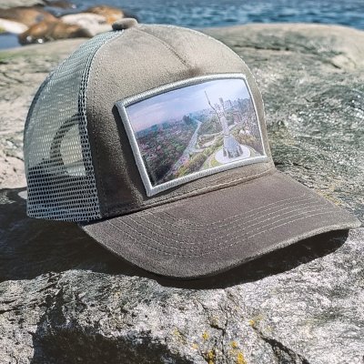 Czapka z daszkiem - Gårda Velvet Trucker Kiev (szary)