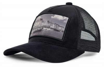 Czapka z daszkiem - Gårda Velvet Trucker Copenhagen (czarny)
