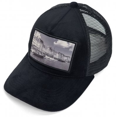 Czapka z daszkiem - Gårda Velvet Trucker Copenhagen (czarny)