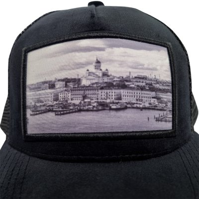 Czapka z daszkiem - Gårda Velvet Trucker Helsinki (czarny)