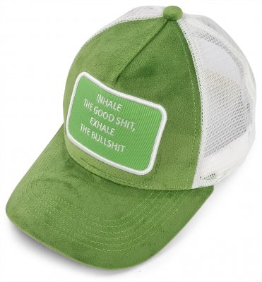 Czapka - Gårda Velvet Trucker Inhale (zielony)