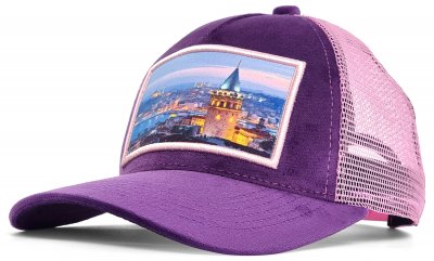 Czapka z daszkiem - Gårda Velvet Trucker Istanbul (fioletowy)