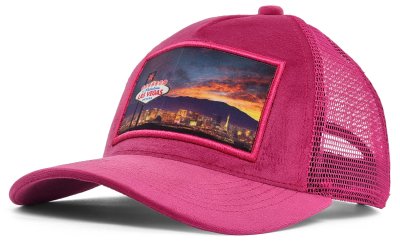 Czapka z daszkiem - Gårda Velvet Trucker Las Vegas (różowy)