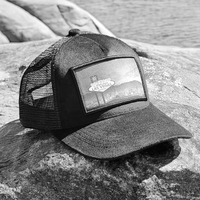 Czapka z daszkiem - Gårda Velvet Trucker Las Vegas (czarny)