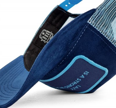 Czapka - Gårda Velvet Trucker Lazy (niebieski)