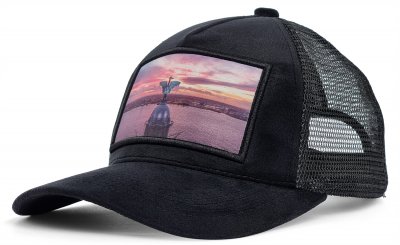 Czapka z daszkiem - Gårda Velvet Trucker Liverpool (czarny)