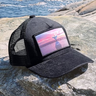 Czapka z daszkiem - Gårda Velvet Trucker Liverpool (czarny)