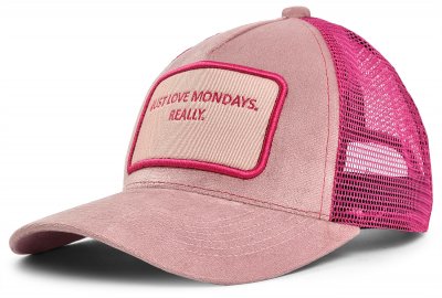 Czapka - Gårda Velvet Trucker Mondays (różowy)