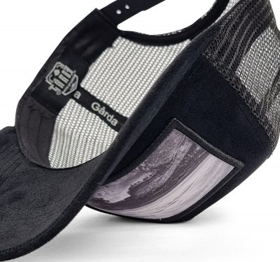 Czapka z daszkiem - Gårda Velvet Trucker Norrland (czarny)