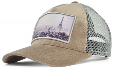Czapka z daszkiem - Gårda Velvet Trucker Paris (beżowy)
