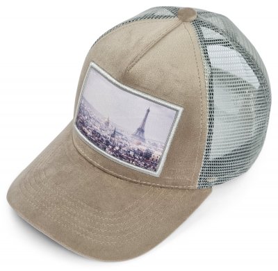 Czapka z daszkiem - Gårda Velvet Trucker Paris (beżowy)