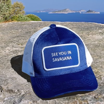 Czapka - Gårda Velvet Trucker Savasana (niebieski)