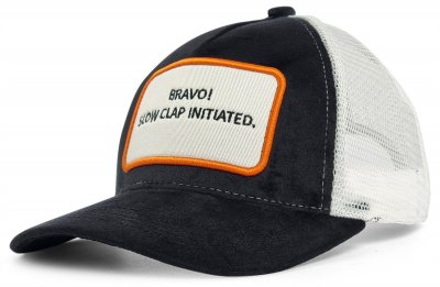 Czapka - Gårda Velvet Trucker Slow Clap (czarny i biały)