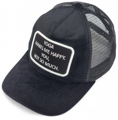 Czapka - Gårda Velvet Trucker Yoga (czarny)