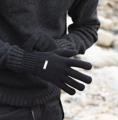Rękawice - Sätila Lockö Lambswool Glove (czarny)