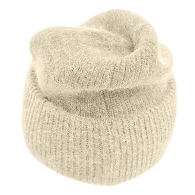 Czapki - Gårda Angora Beanie (krem)