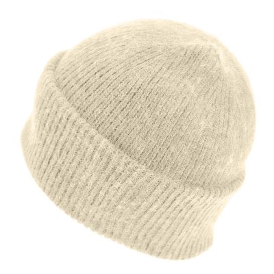 Czapki - Gårda Angora Beanie (krem)