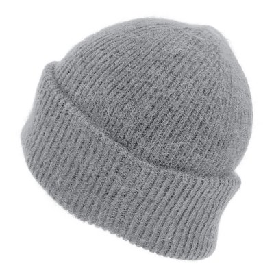 Czapki - Gårda Angora Beanie (jasnoszary)