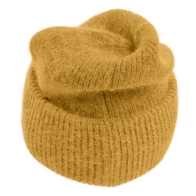 Czapki - Gårda Angora Beanie (żółty)
