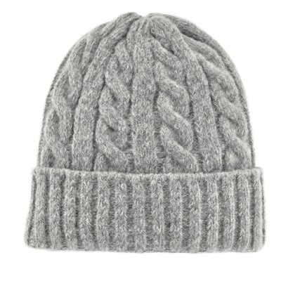 Czapka - Gårda Bad Gastein Cable Knit Wool Mix Beanie (szary)