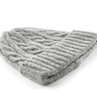 Czapka - Gårda Bad Gastein Cable Knit Wool Mix Beanie (szary)