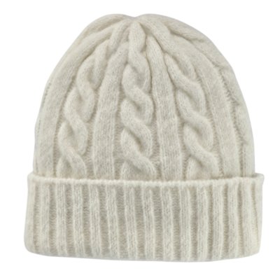 Czapka - Gårda Bad Gastein Cable Knit Wool Mix Beanie (biały)