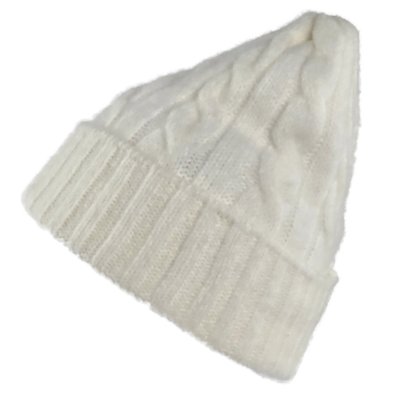 Czapka - Gårda Bad Gastein Cable Knit Wool Mix Beanie (biały)