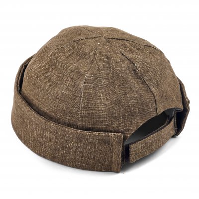 Mössor - Gårda Cavo Linen Docker Beanie (brun)