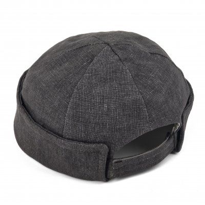 Czapka - Gårda Cavo Linen Docker Beanie (Ciemno Szary)