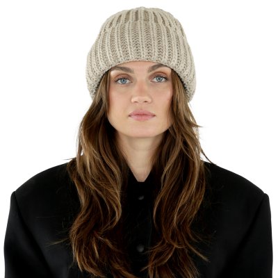 Czapka - Gårda Ebene Wool Mix Beanie (beżowy)