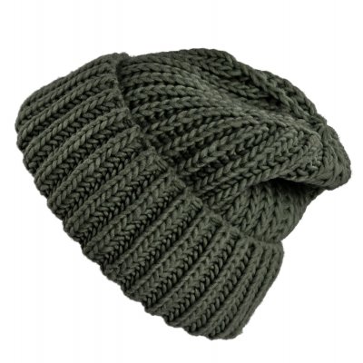 Czapka - Gårda Ebene Wool Mix Beanie (ciemnozielony)