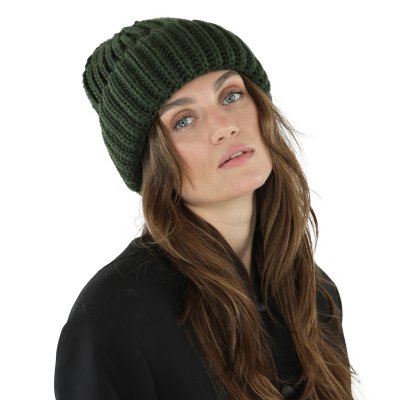 Czapka - Gårda Ebene Wool Mix Beanie (ciemnozielony)