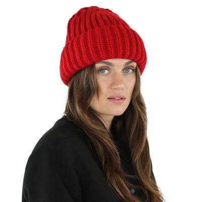 Czapka - Gårda Ebene Wool Mix Beanie (czerwony)