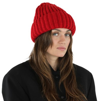 Czapka - Gårda Ebene Wool Mix Beanie (czerwony)
