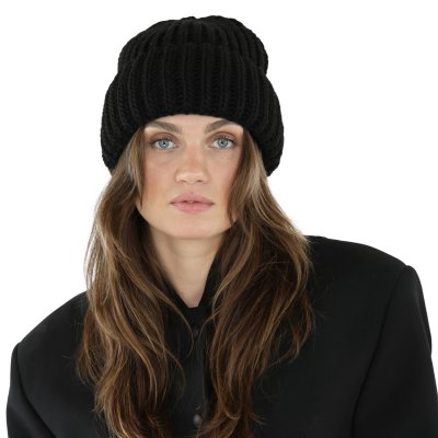 Czapka - Gårda Ebene Wool Mix Beanie (czarny)