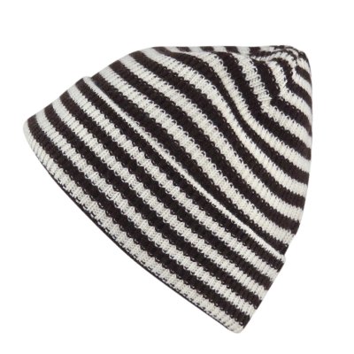 Czapka - Gårda Saint-Gervais Striped Wool Mix Beanie (brązowy/biały)