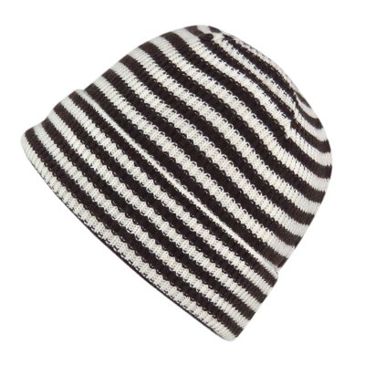 Czapka - Gårda Saint-Gervais Striped Wool Mix Beanie (brązowy/biały)