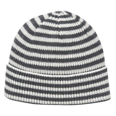 Czapka - Gårda Saint-Gervais Striped Wool Mix Beanie (ciemnoszary/biały)