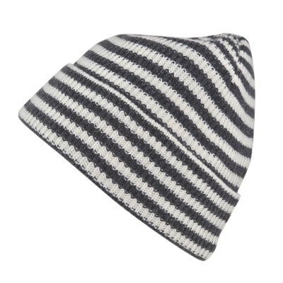 Czapka - Gårda Saint-Gervais Striped Wool Mix Beanie (ciemnoszary/biały)