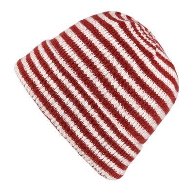 Czapka - Gårda Saint-Gervais Striped Wool Mix Beanie (czerwony/biały)